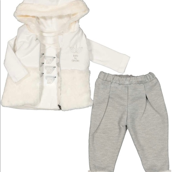 NEW with Tags Baby Clothing 3-Piece Cotton Set for Newborn Baby Girls and Boys - Picture 5 of 5